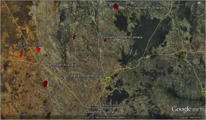Map of Central West NSW showing exposure to Leptospirosis
