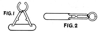 Line drawing of bulldog pliers